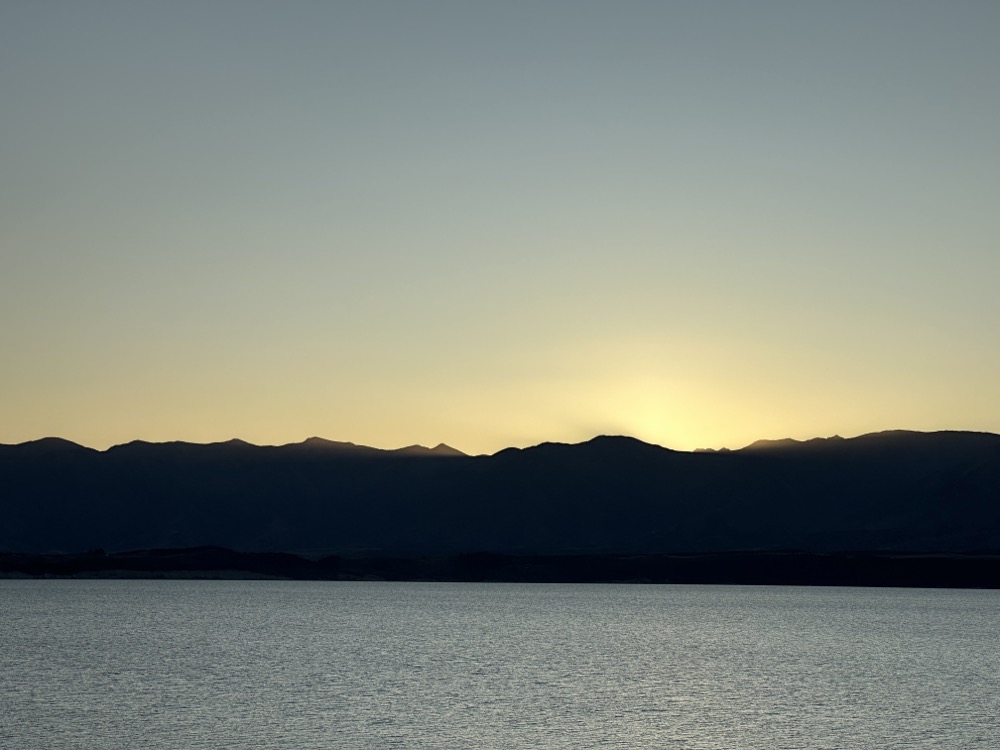 Sonnenuntergang über Lake Pukaki