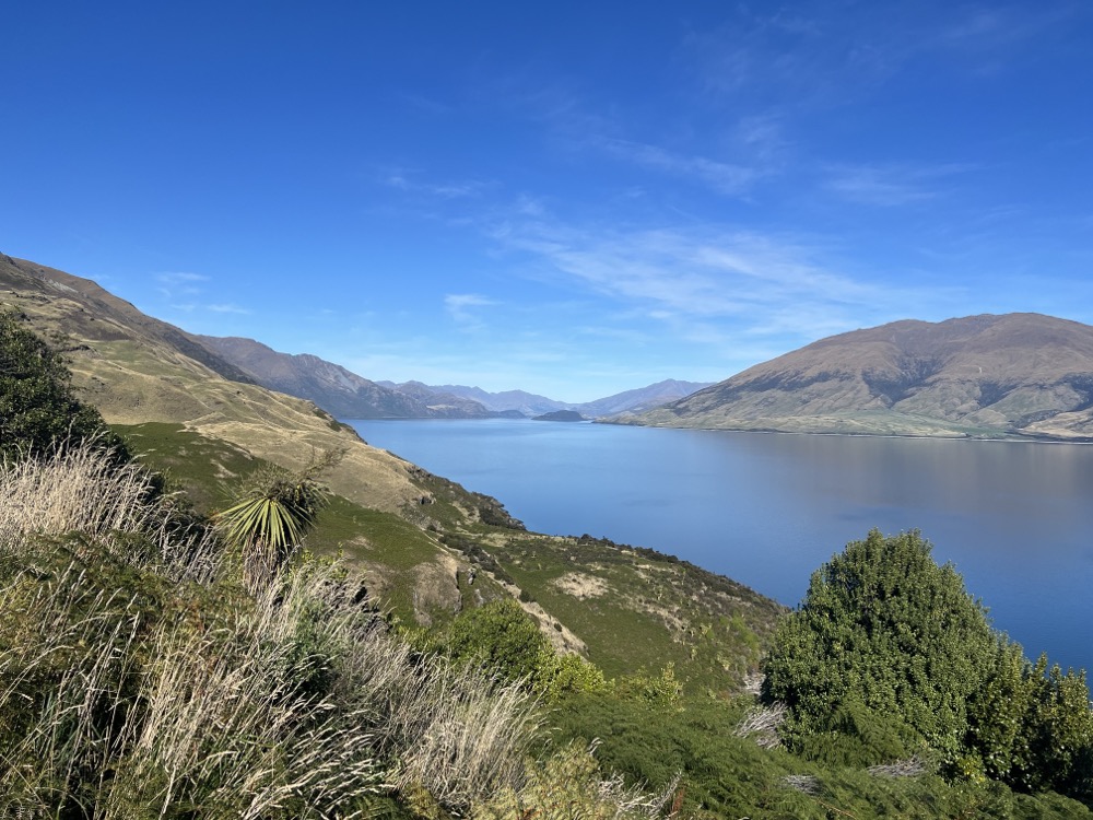 letzter Blick auf den Lake Wānaka