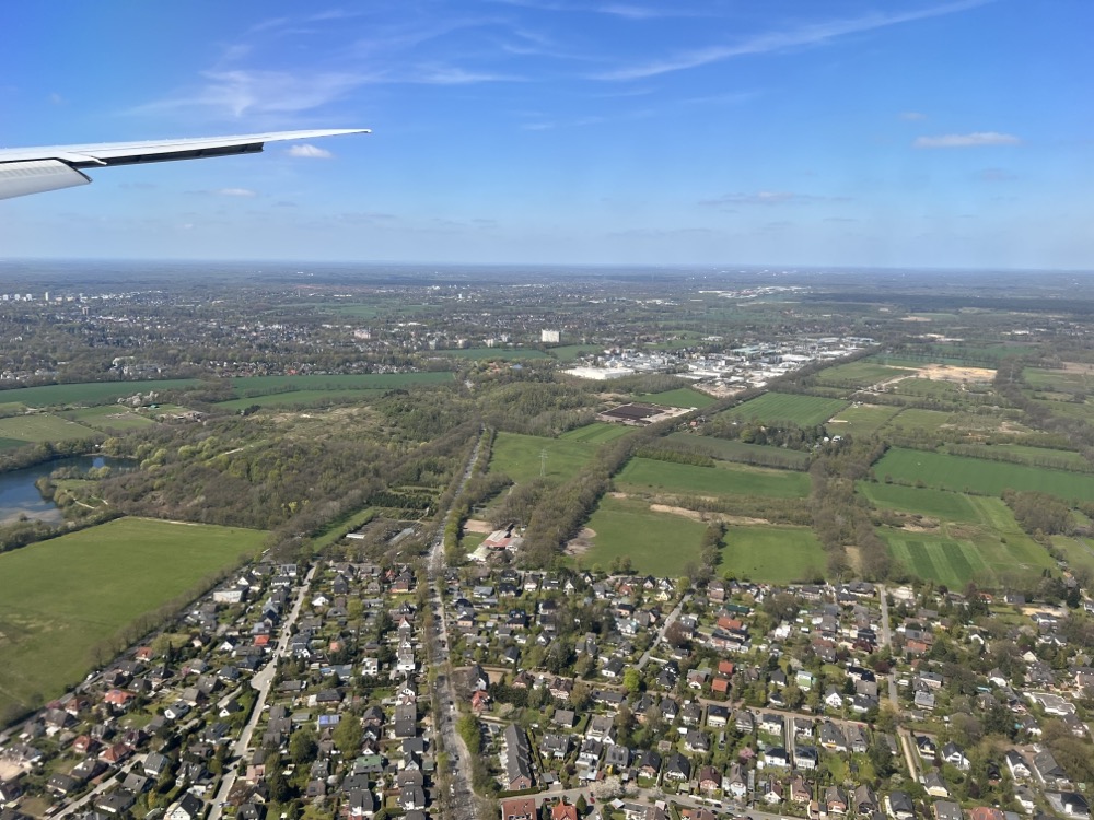 Landeanflug auf Hamburg